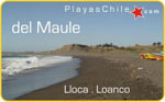 Playas Chile septima VII Region Maule - Balneario Curanipe